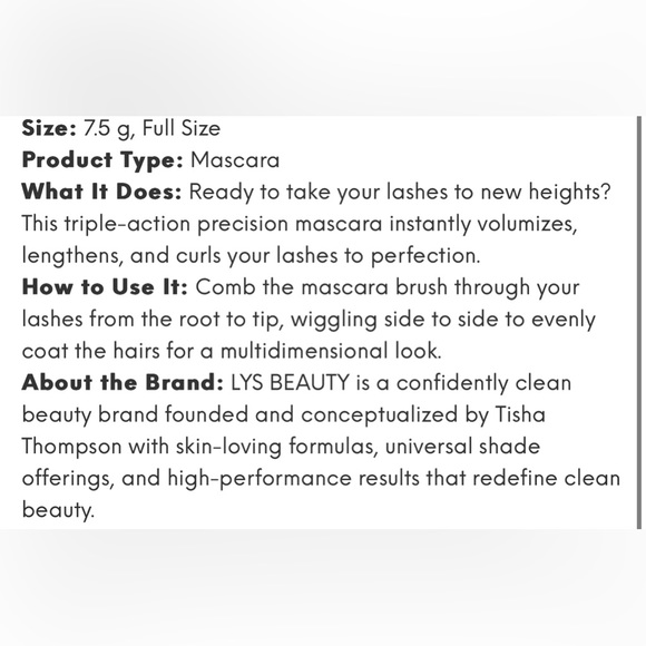 LYS BEAUTY Lash Confidence Mascara - Picture 2 of 8